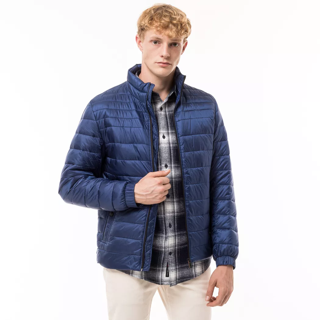 Boss ORANGE - Daunenjacke ohne Kapuze, für Herren, Blau, Größe 48