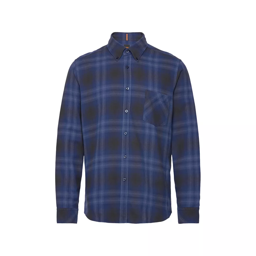 Boss ORANGE - Hemd, Regular Fit, langarm, für Herren, Blau, Größe S