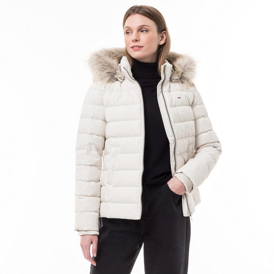 TOMMY JEANS Doudoune avec col en fausse fourrure  