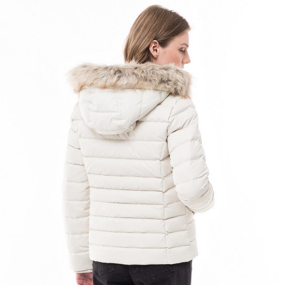 TOMMY JEANS Doudoune avec col en fausse fourrure  