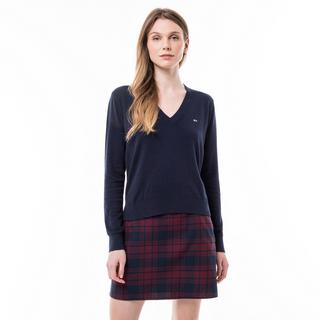 TOMMY JEANS V-Ausschnitt Strickpullover  