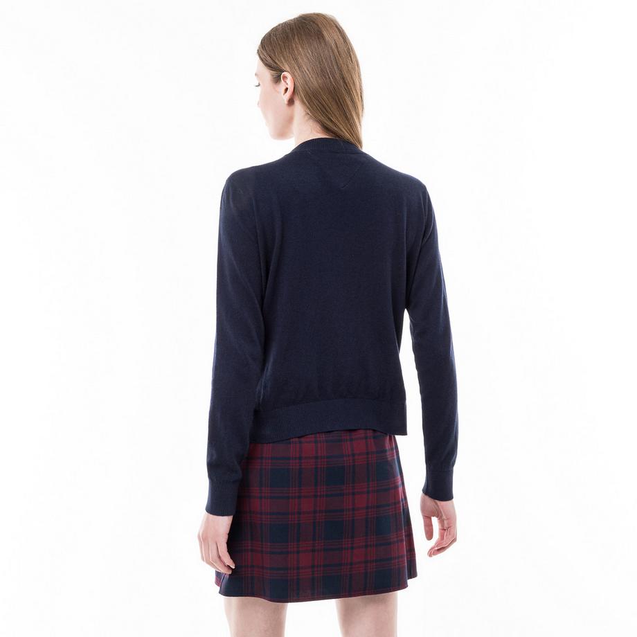 TOMMY JEANS Pull en tricot col en V  