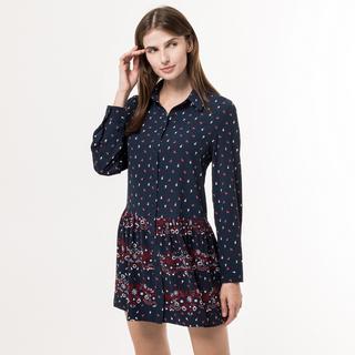 TOMMY JEANS Mini Blumenprint Hemdkleid  