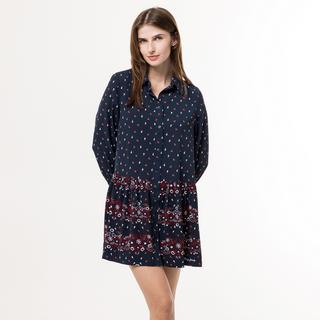 TOMMY JEANS Mini Blumenprint Hemdkleid  