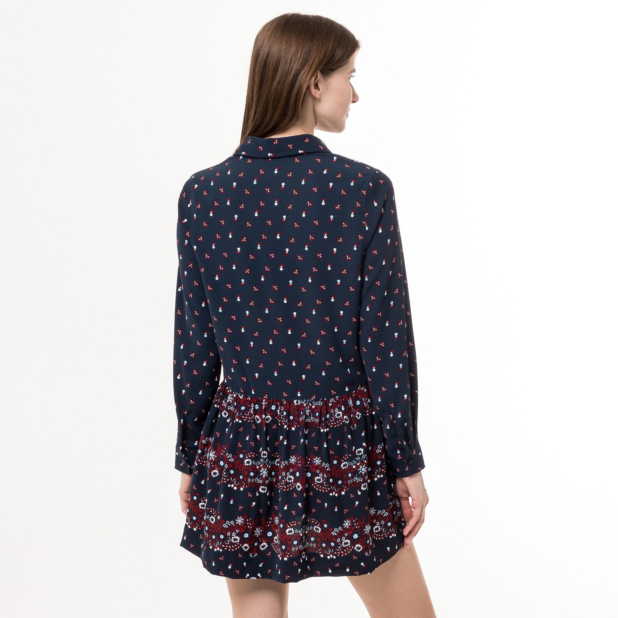 TOMMY JEANS Mini Blumenprint Hemdkleid  
