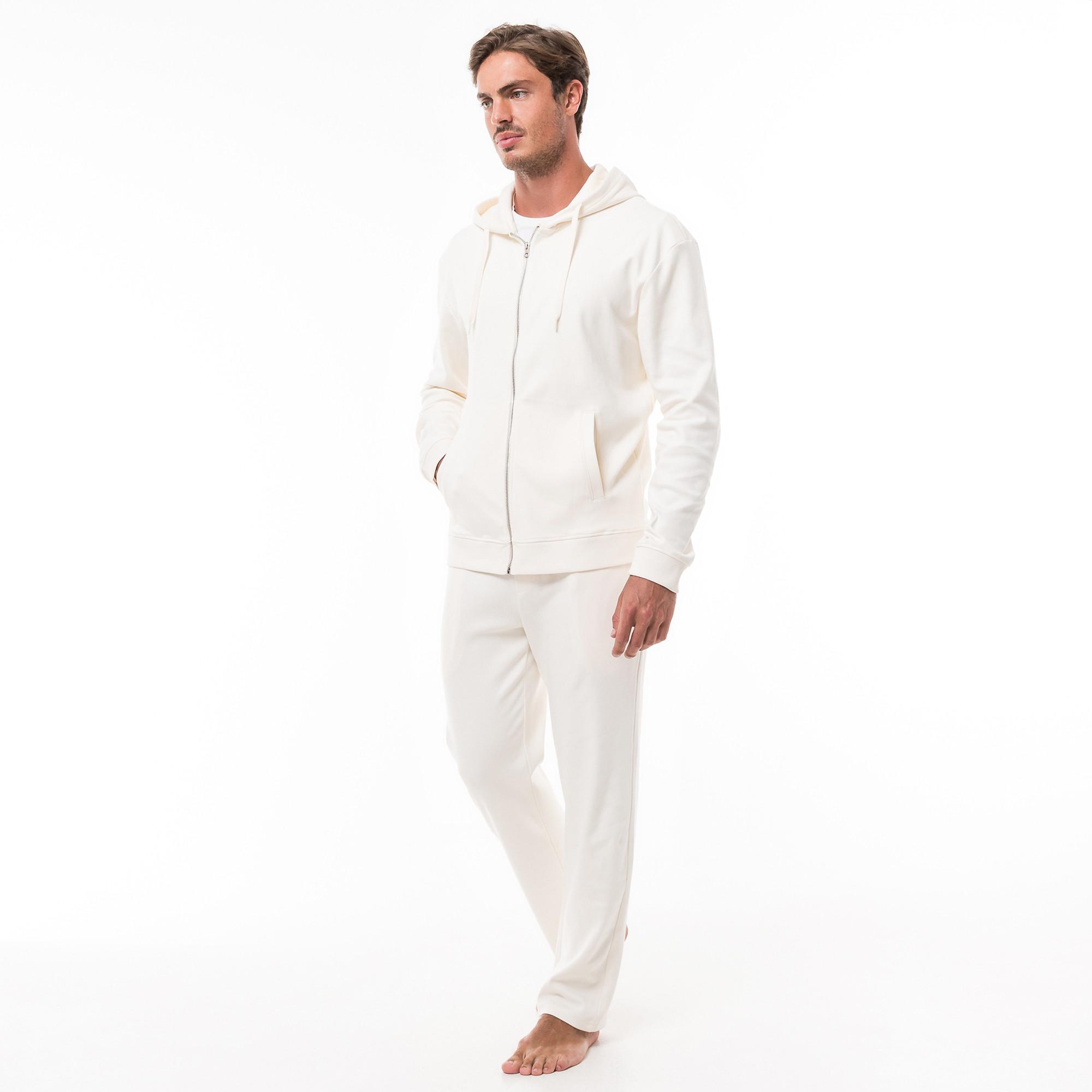 Manor Man Top pigiama con cappuccio maniche lunghe  