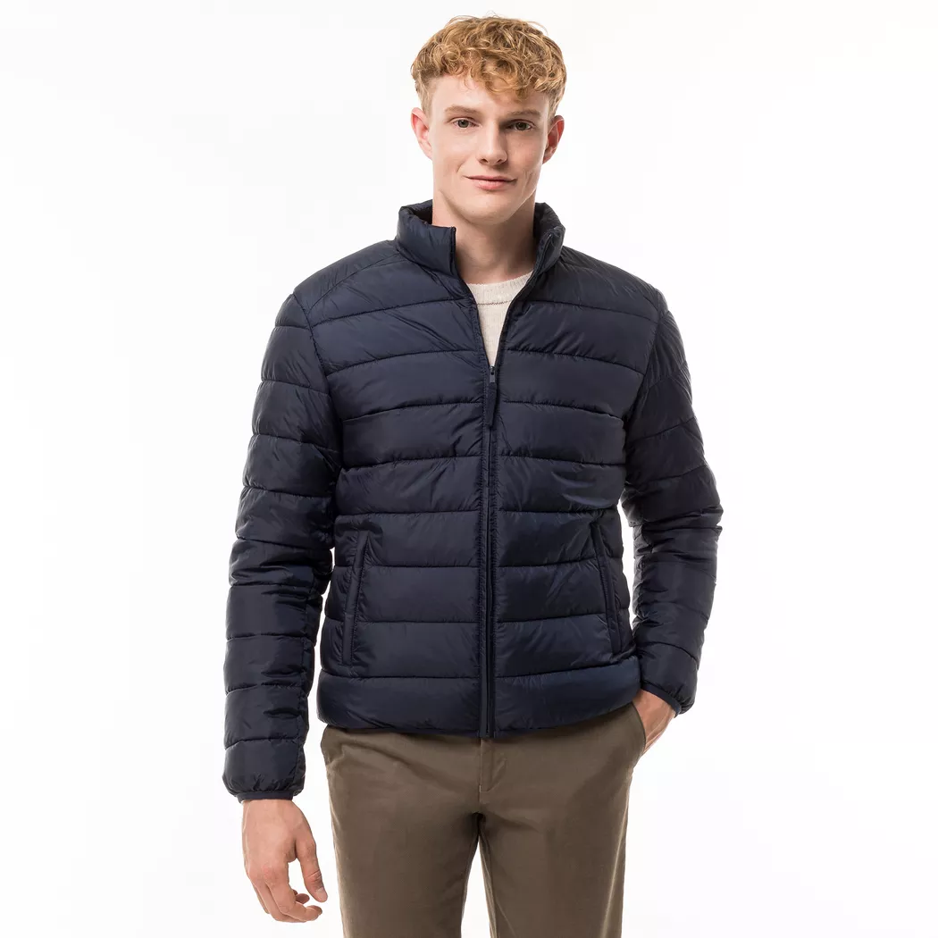 Manor Man - Jacke, Wattiert ohne Kapuze, für Herren, Marine, Größe 3XL