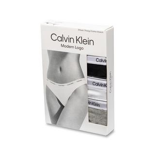 Calvin Klein Modern Logo Lot de 3 Strings Coton Stretch  