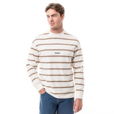 HUGO BLUE Langarm Gestreiftes T-Shirt  