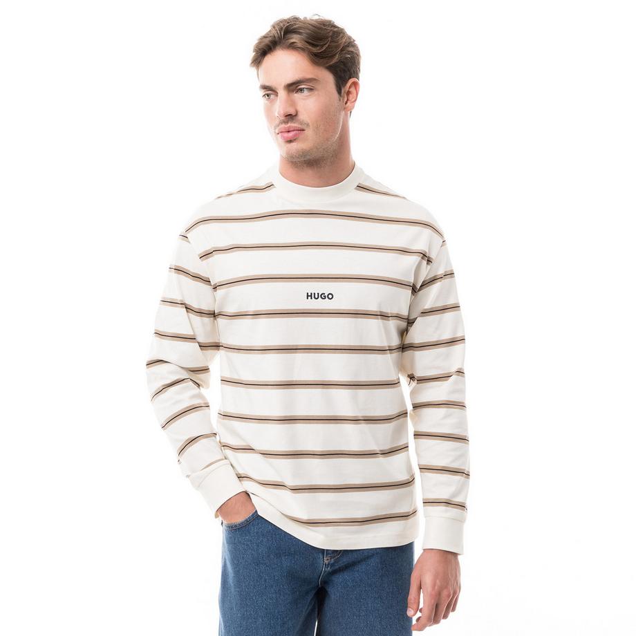 HUGO BLUE Langarm Gestreiftes T-Shirt  
