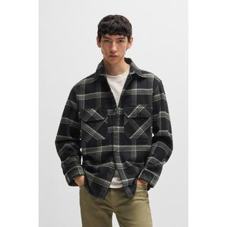 HUGO BLUE Ebolt Chemise Carreaux Oversize Manches Longues  