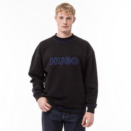 HUGO BLUE Nitlogolong Sweat-shirt Col Rond Coupe Relaxed Fit  