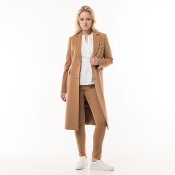 Manteau midi en cachemire, évasé