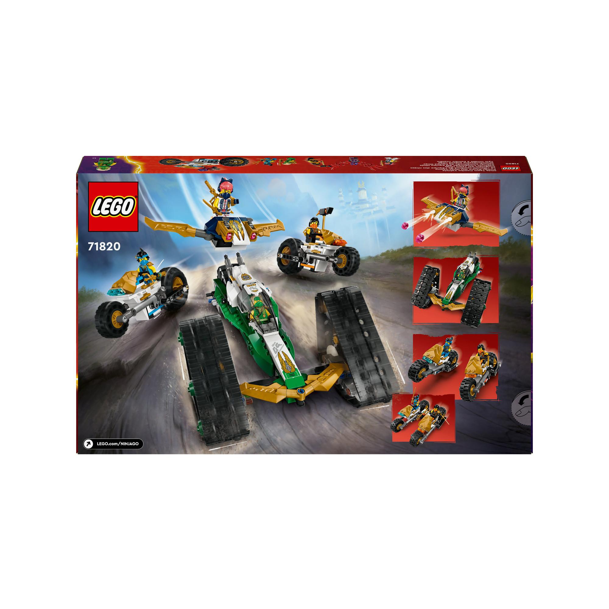 LEGO®  71820 Le véhicule combiné de l’équipe des ninjas 