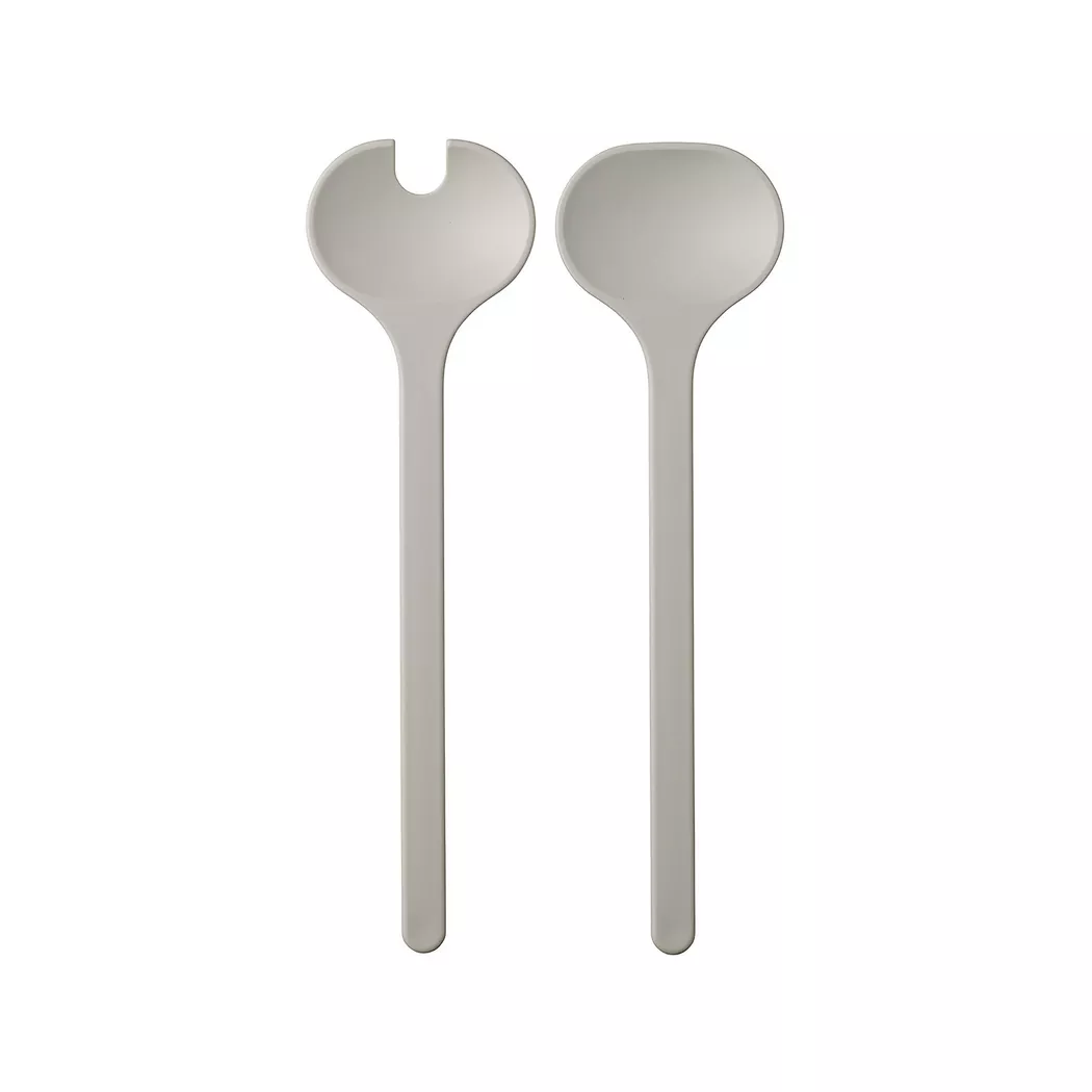 Besteck-Set MEPAL "Salatbesteck Silueta", weiß (nordic weiß), Essbesteck-Sets