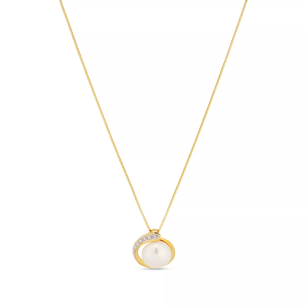 Puro® - Halskette, 42cm, Gelbgold