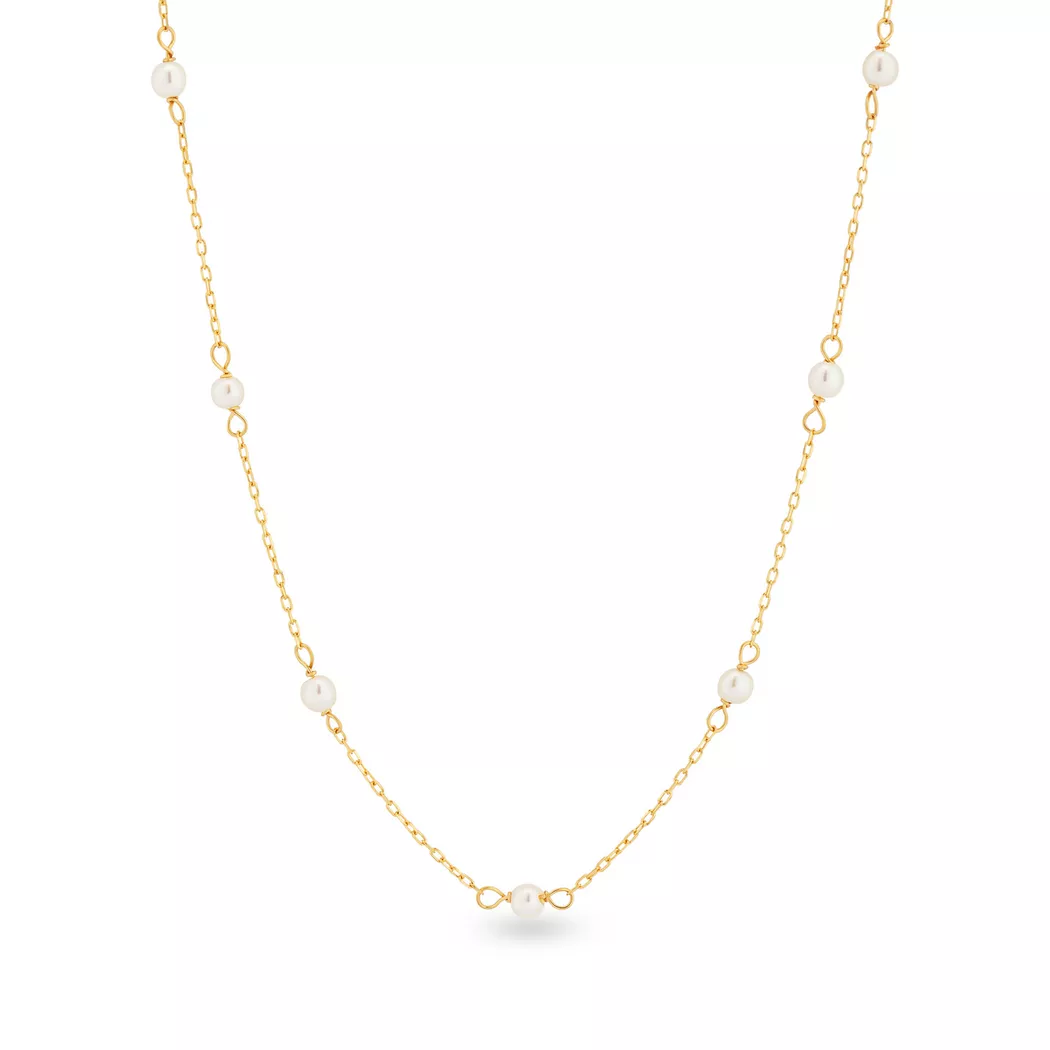Puro® - Halskette, 43cm, Gelbgold