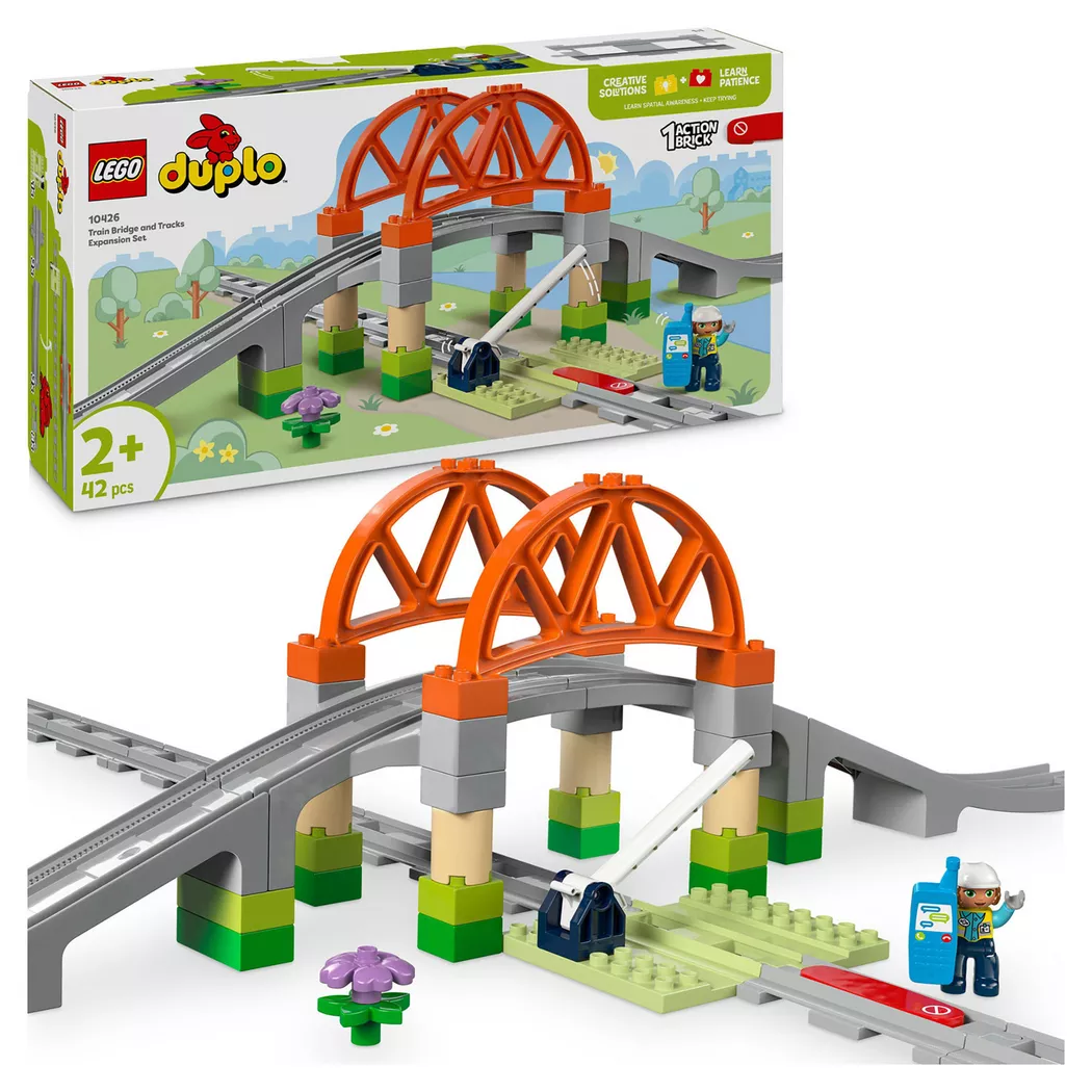 LEGO DUPLO Town Tågbro och spår – Expansionsset 10426