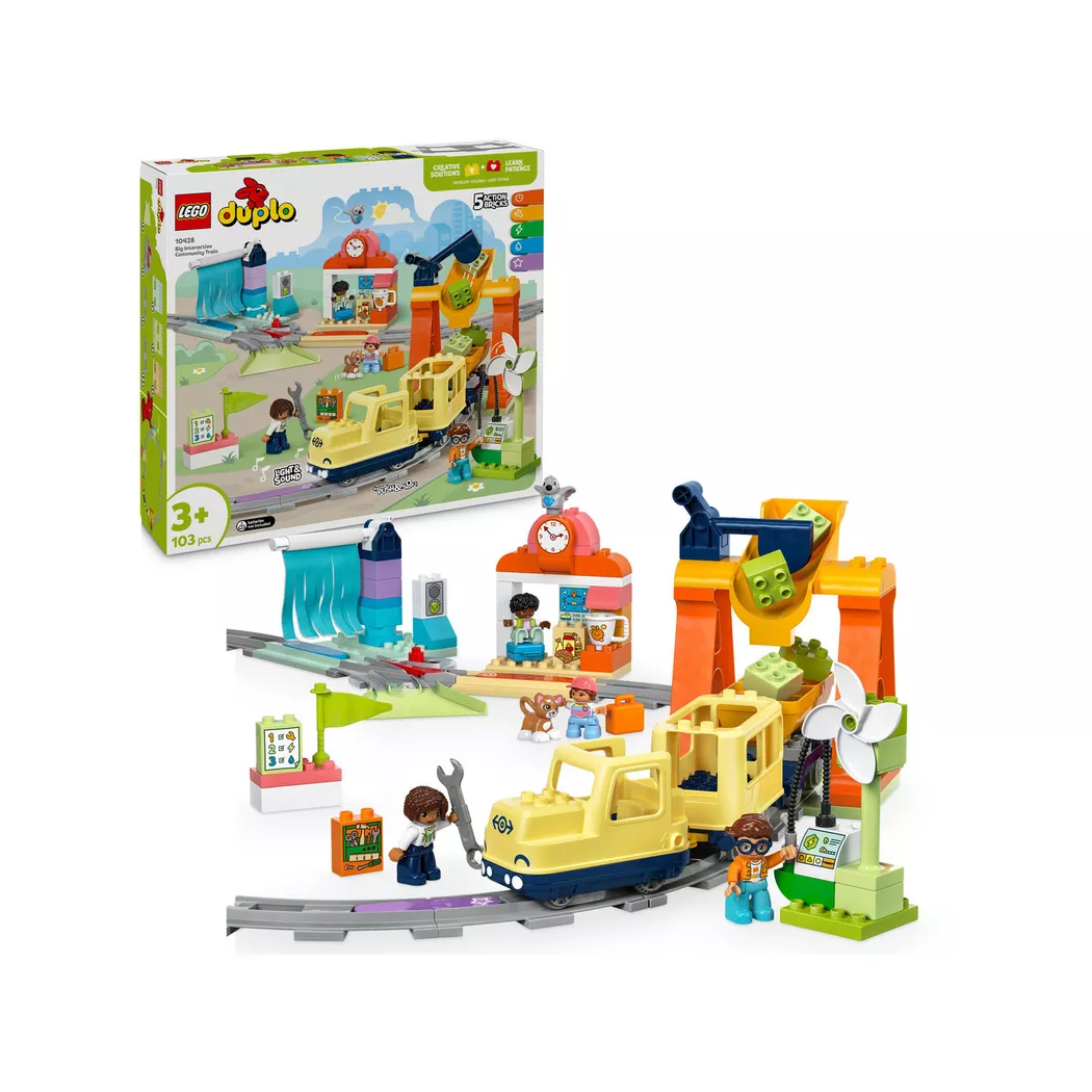 Lego DUPLO Town Stort, interaktivt lokaltog 10428