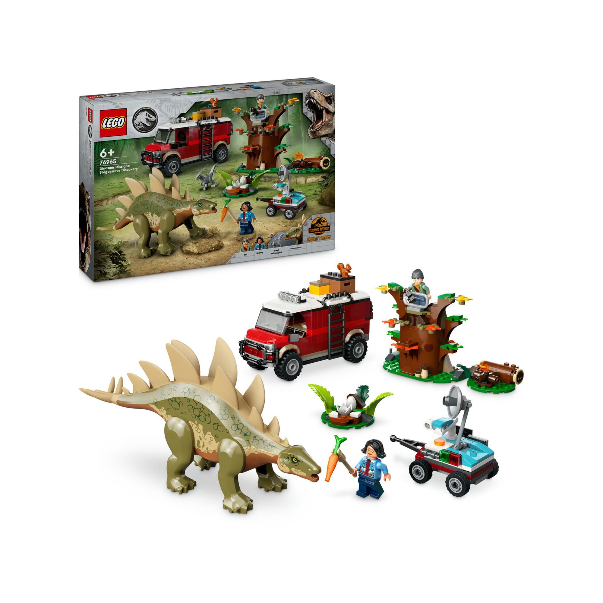 LEGO®  76965 Missione dinosauro: scoperta dello stegosauro 