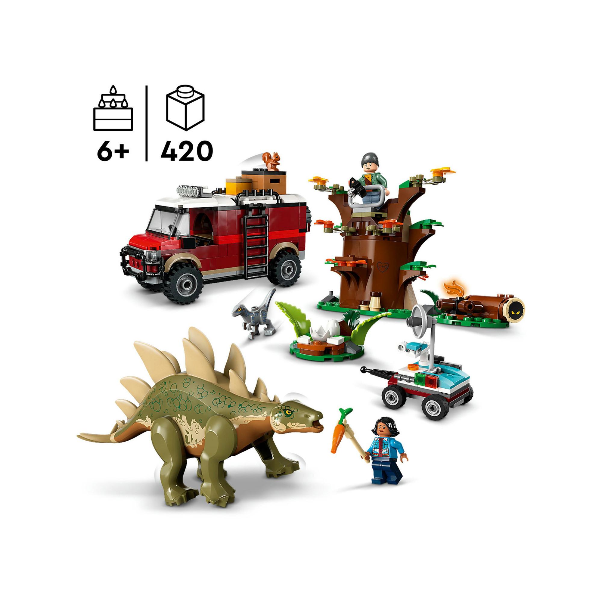 LEGO®  76965 Missions dinosaures : la découverte du stégosaure 