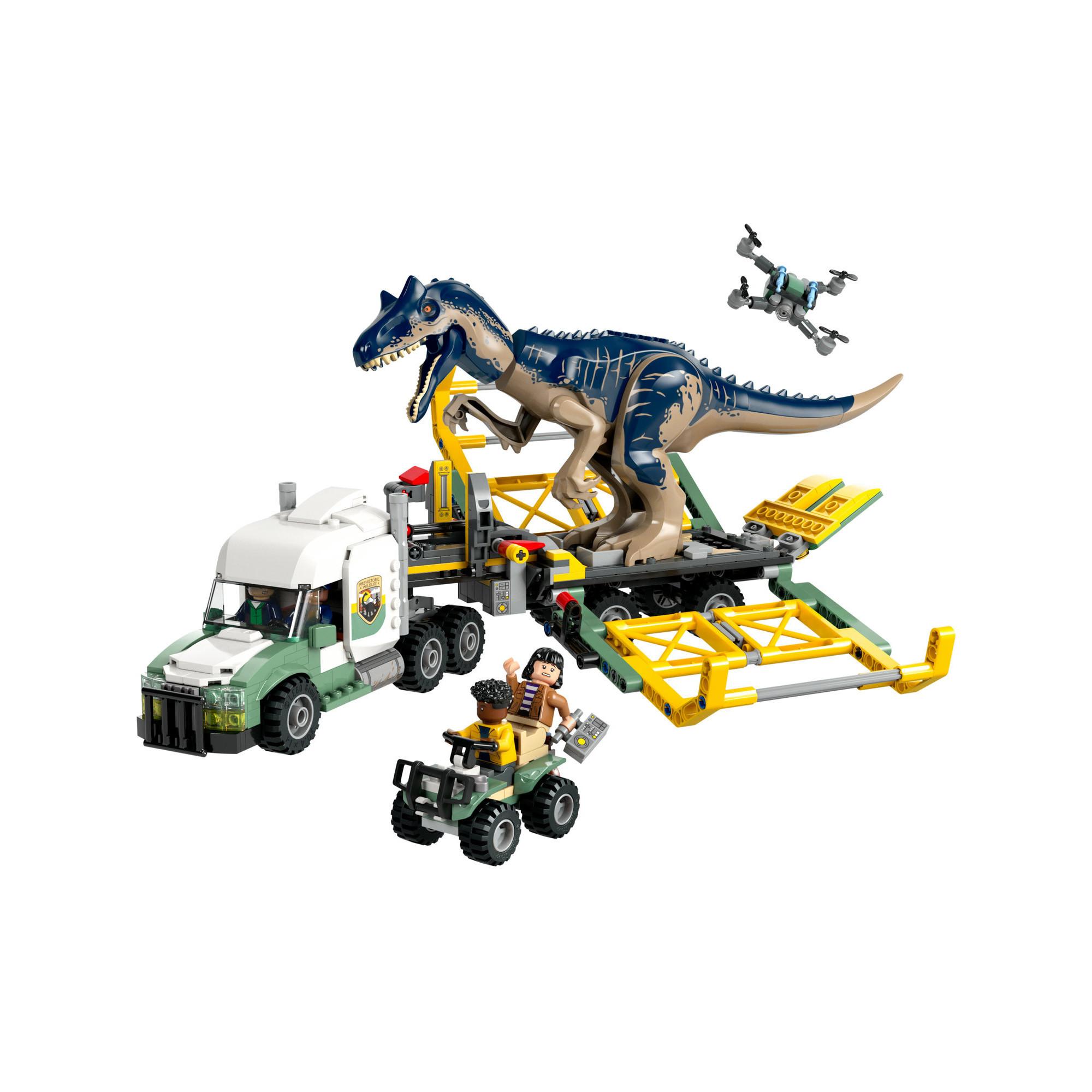 LEGO®  76966 Missions dinosaures : le camion de transport de l’allosaure 