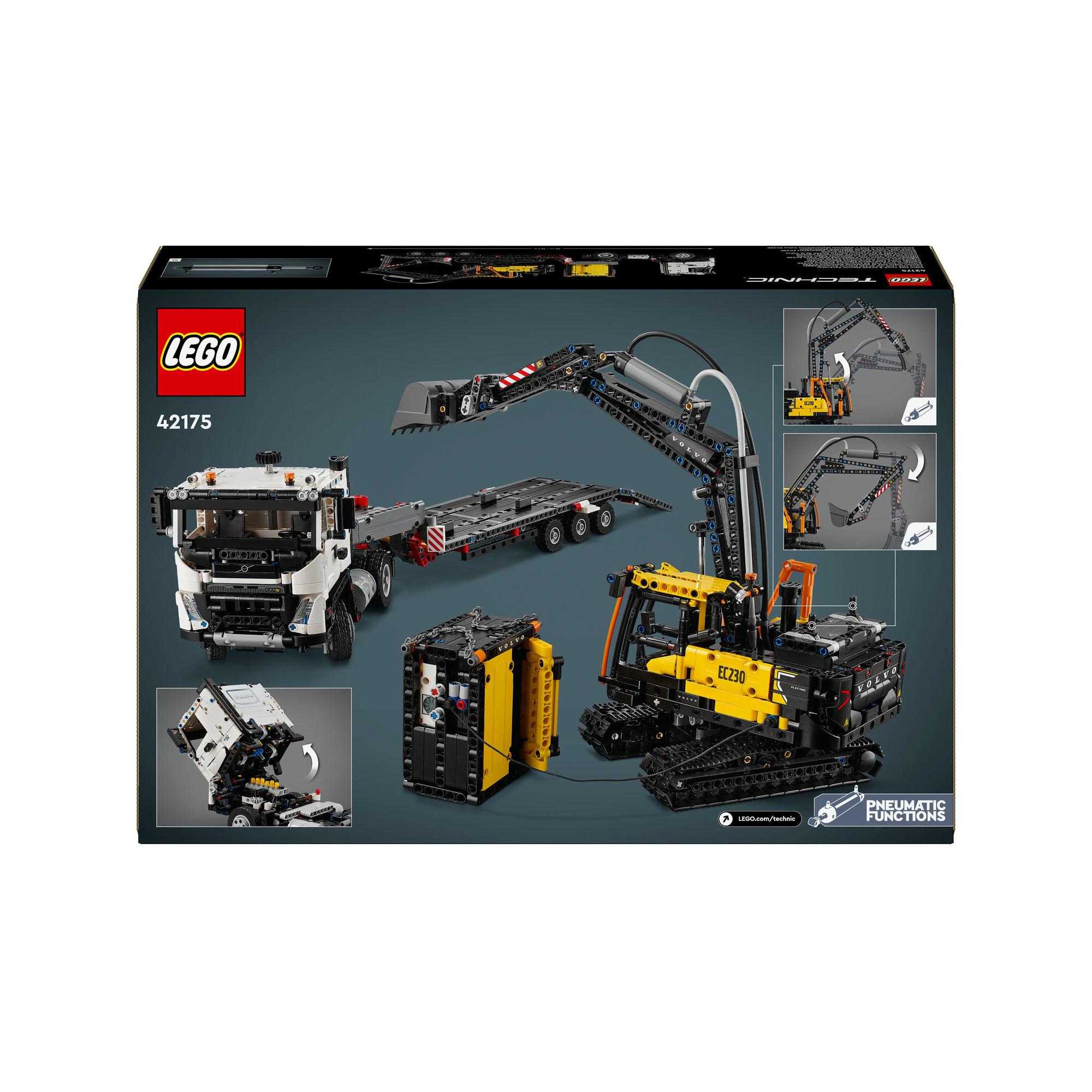 LEGO®  42175 Autocarro Volvo FMX ed Escavatore elettrico EC230 