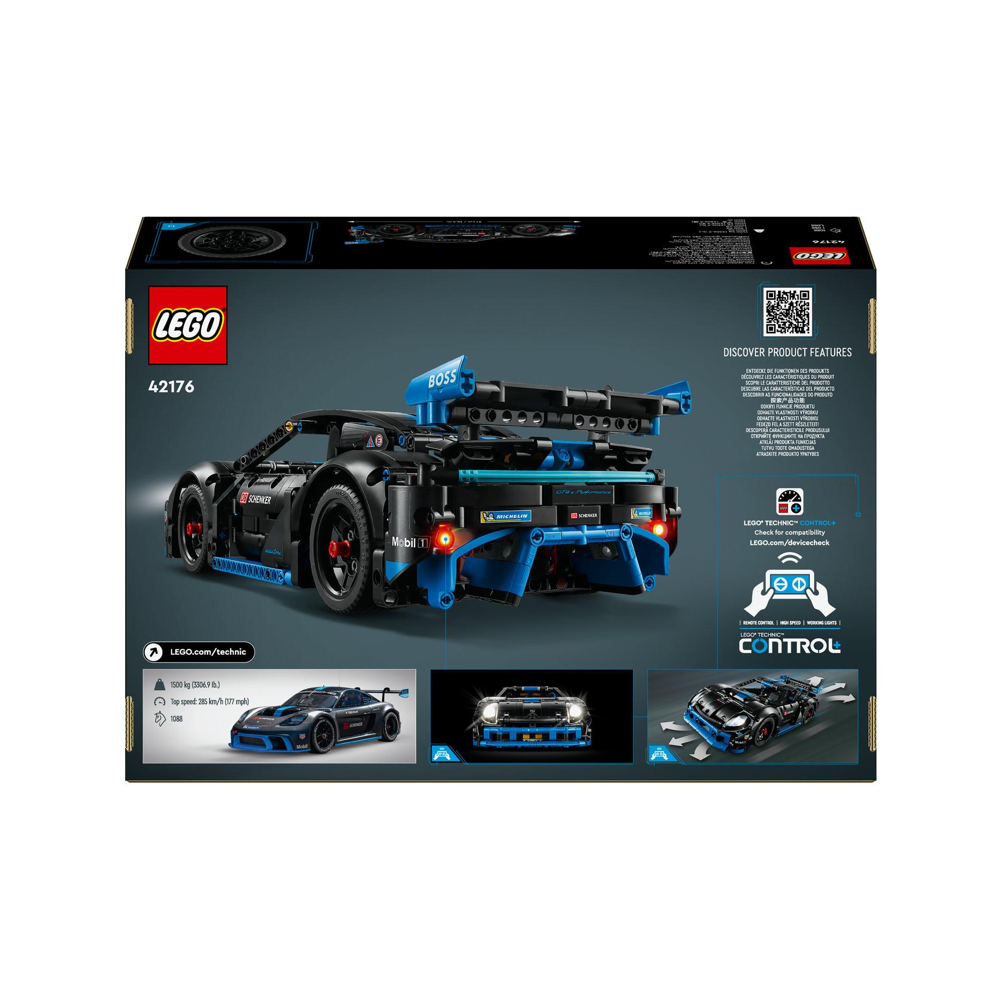 LEGO®  42176 Voiture de course Porsche GT4 e-Performance 