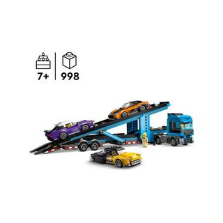 LEGO®  60408 Le camion de transport de voitures de sport 