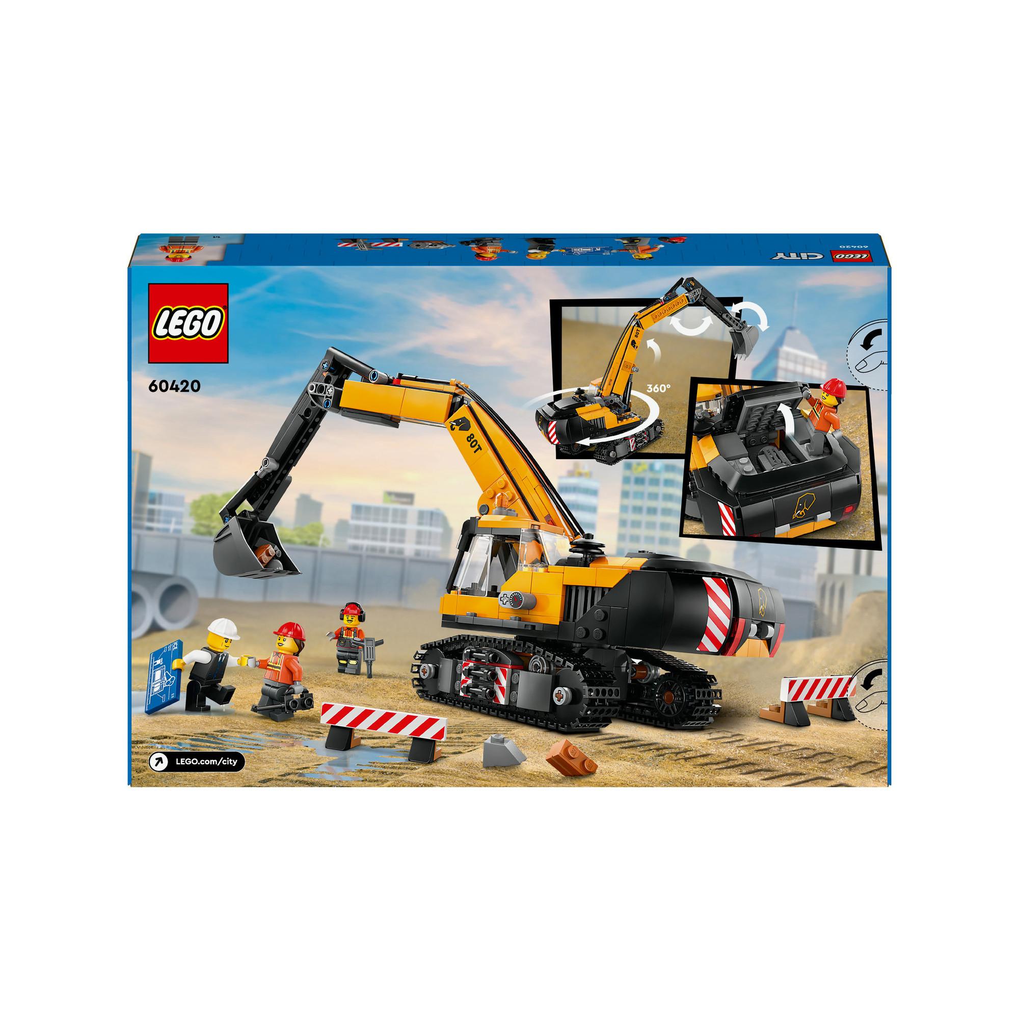 LEGO®  60420 Escavatore da cantiere giallo 