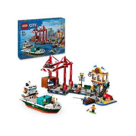 LEGO®  60422 Le port et le navire marchand 