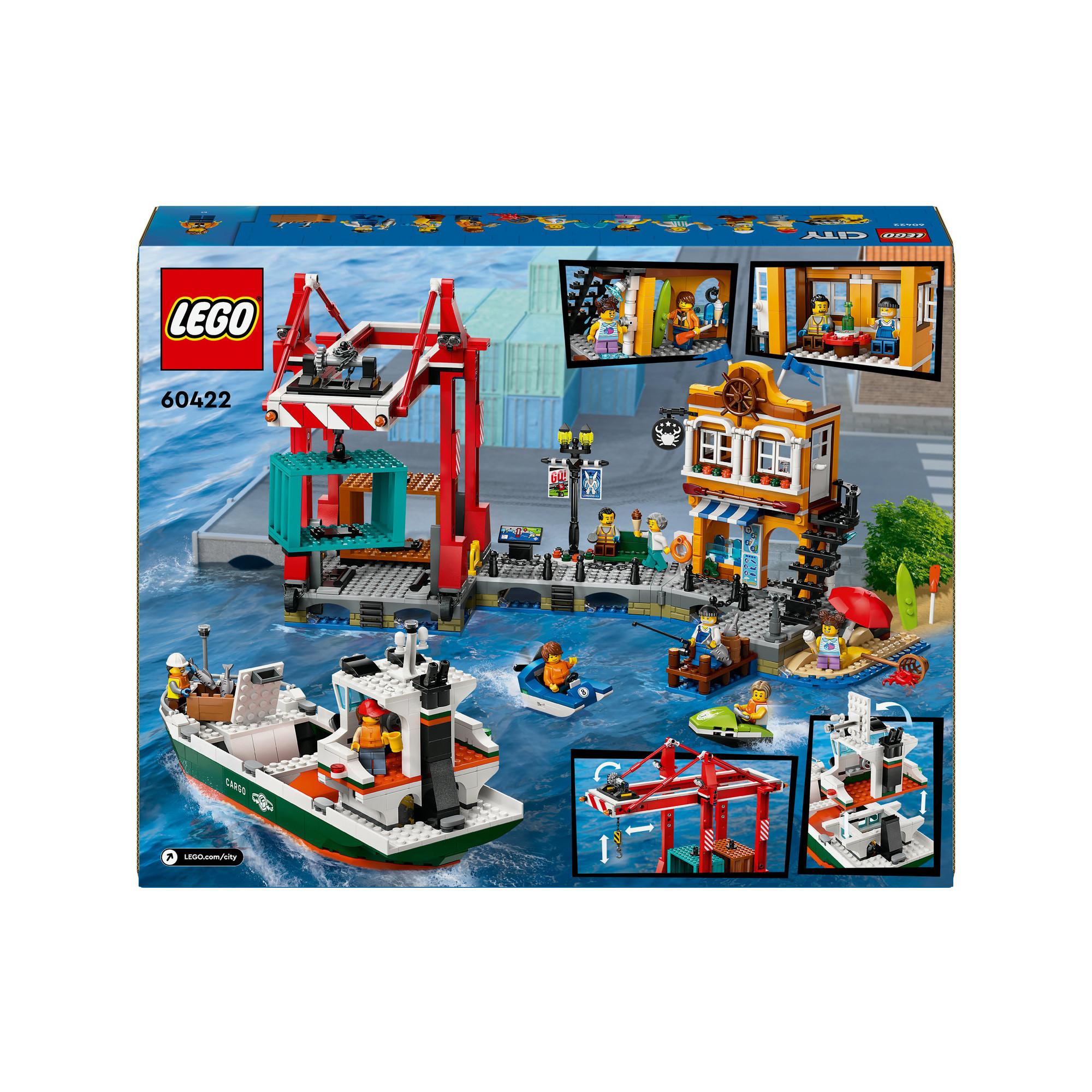 LEGO®  60422 Le port et le navire marchand 