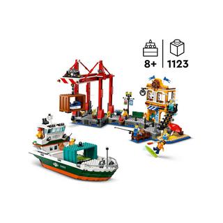 LEGO®  60422 Le port et le navire marchand 