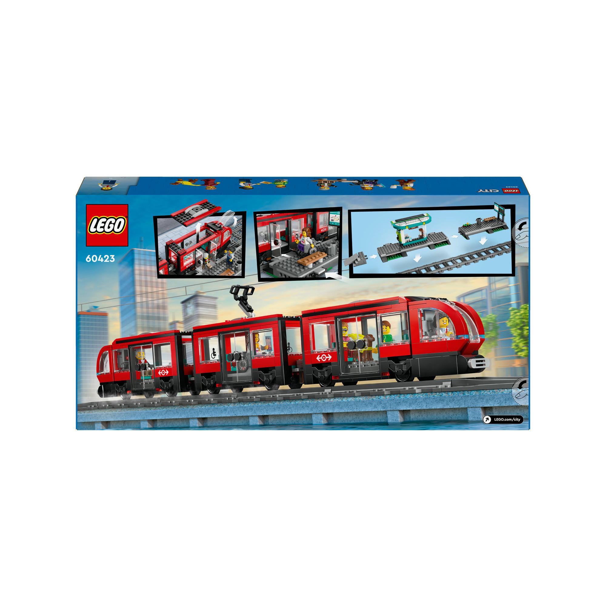 LEGO®  60423 Le tramway et la station du centre-ville 