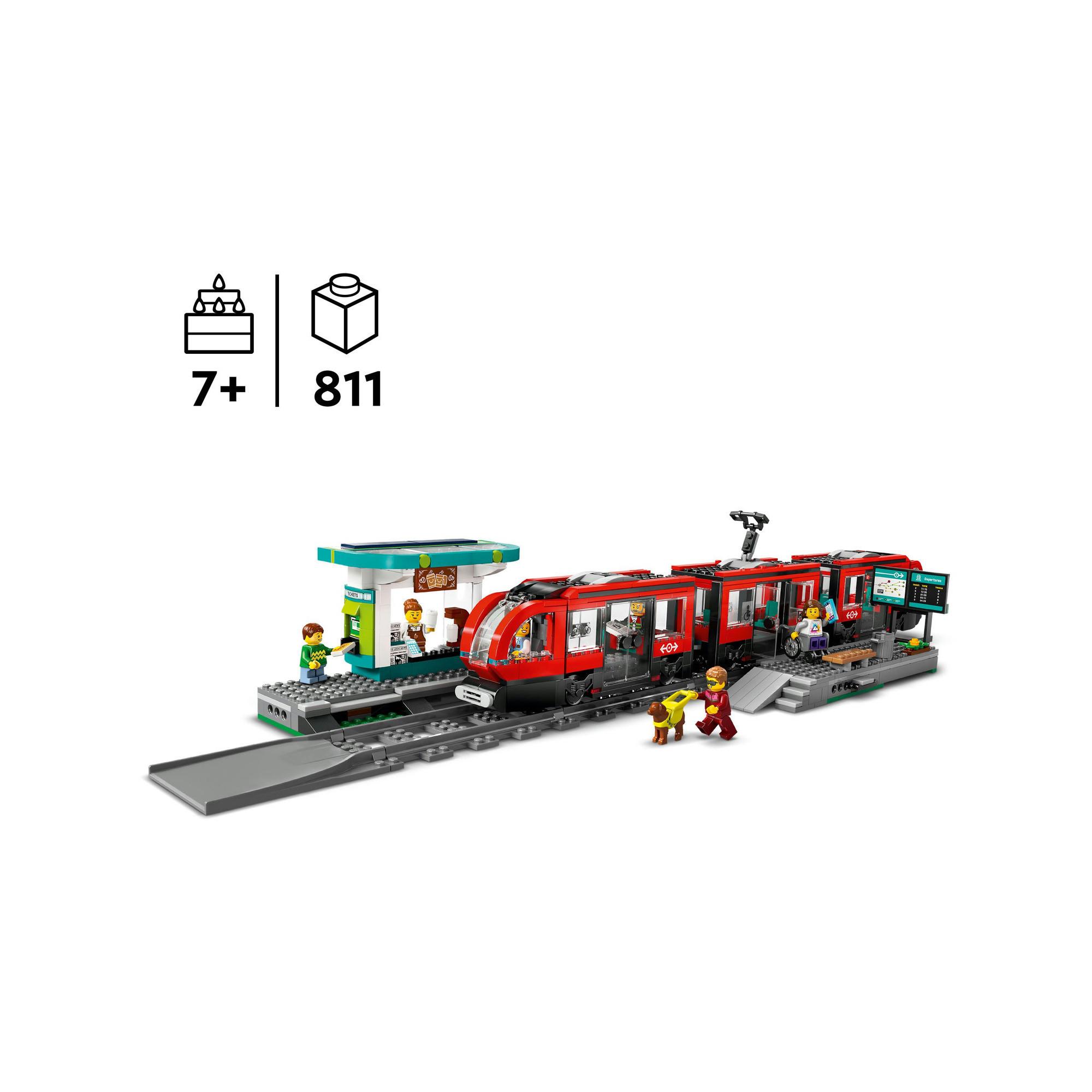 LEGO®  60423 Tram e fermata del tram 