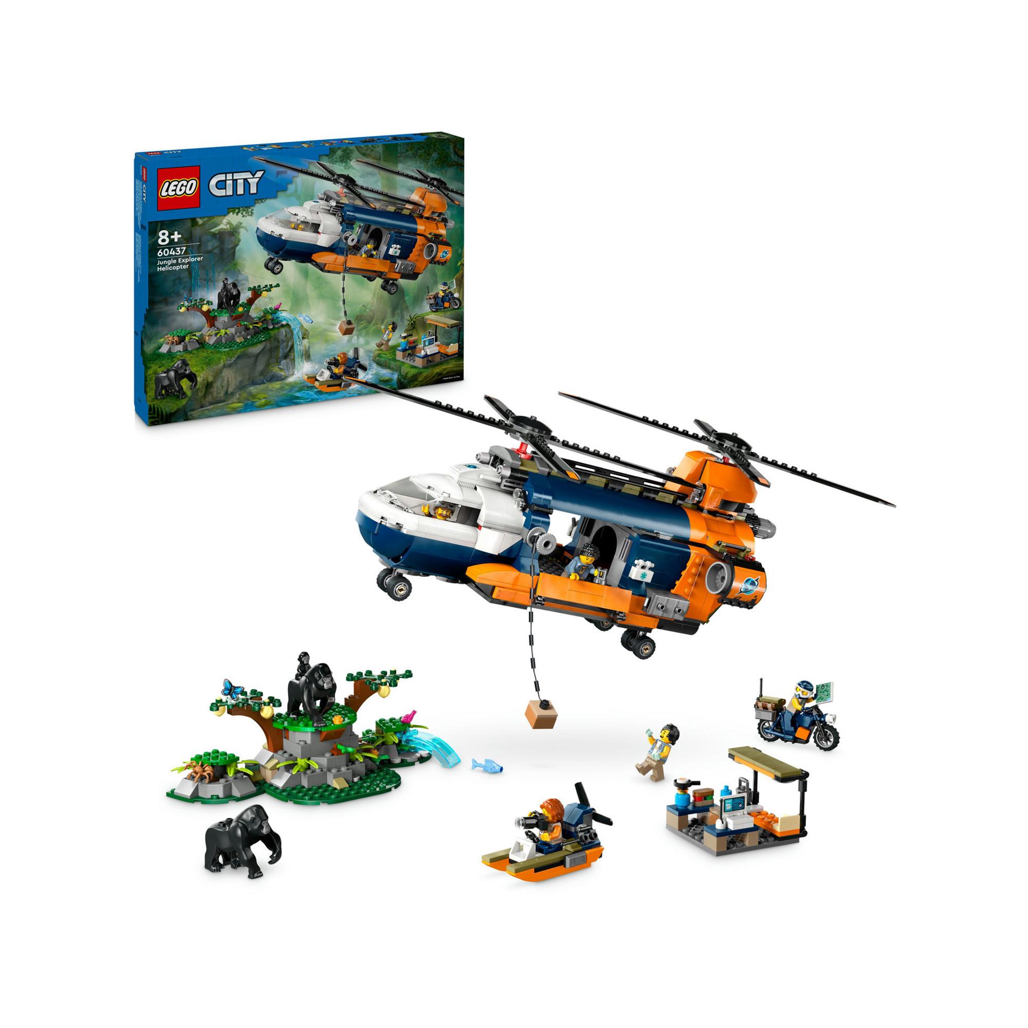 LEGO®  60437 L’hélicoptère de l’explorateur de la jungle au camp de base 