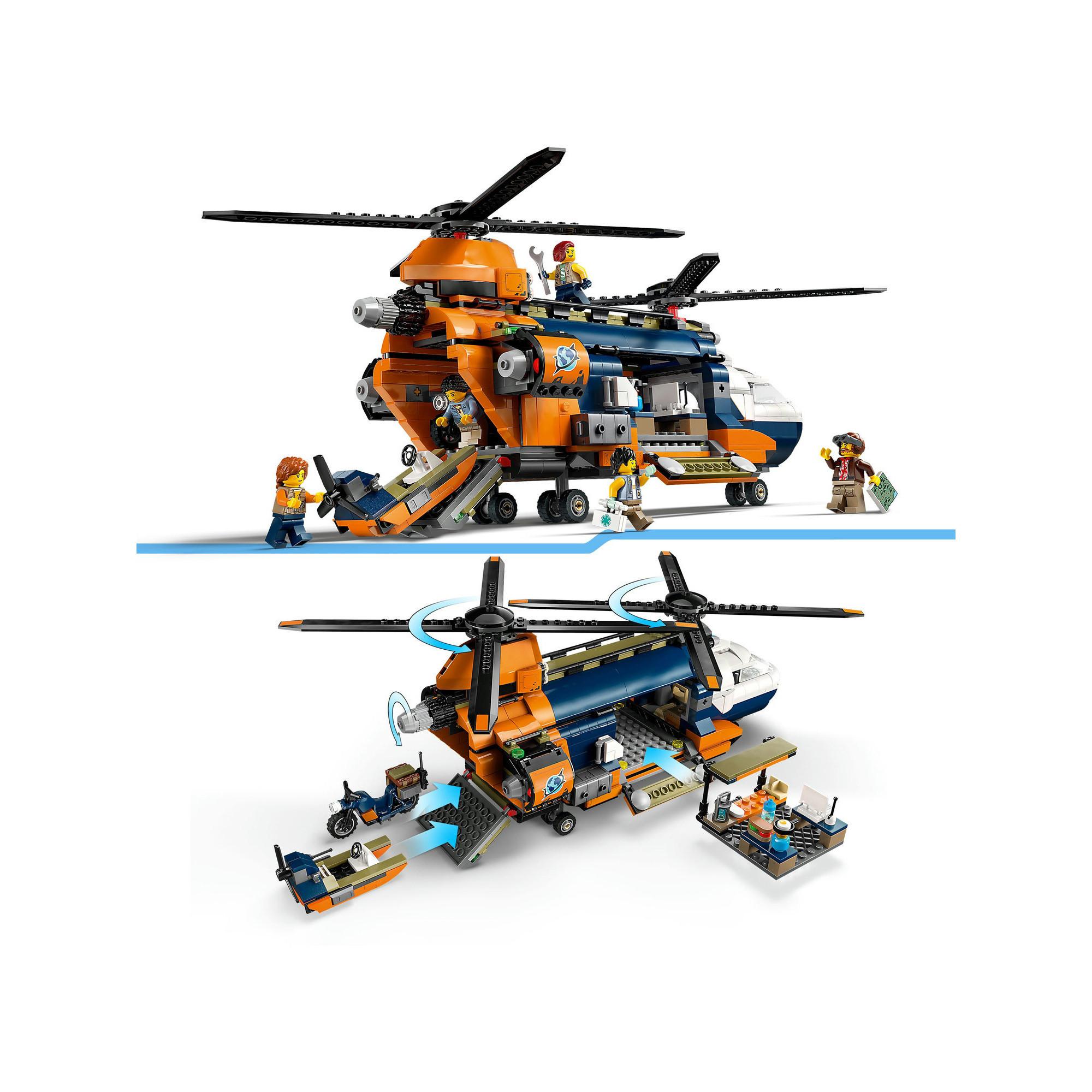 LEGO®  60437 L’hélicoptère de l’explorateur de la jungle au camp de base 