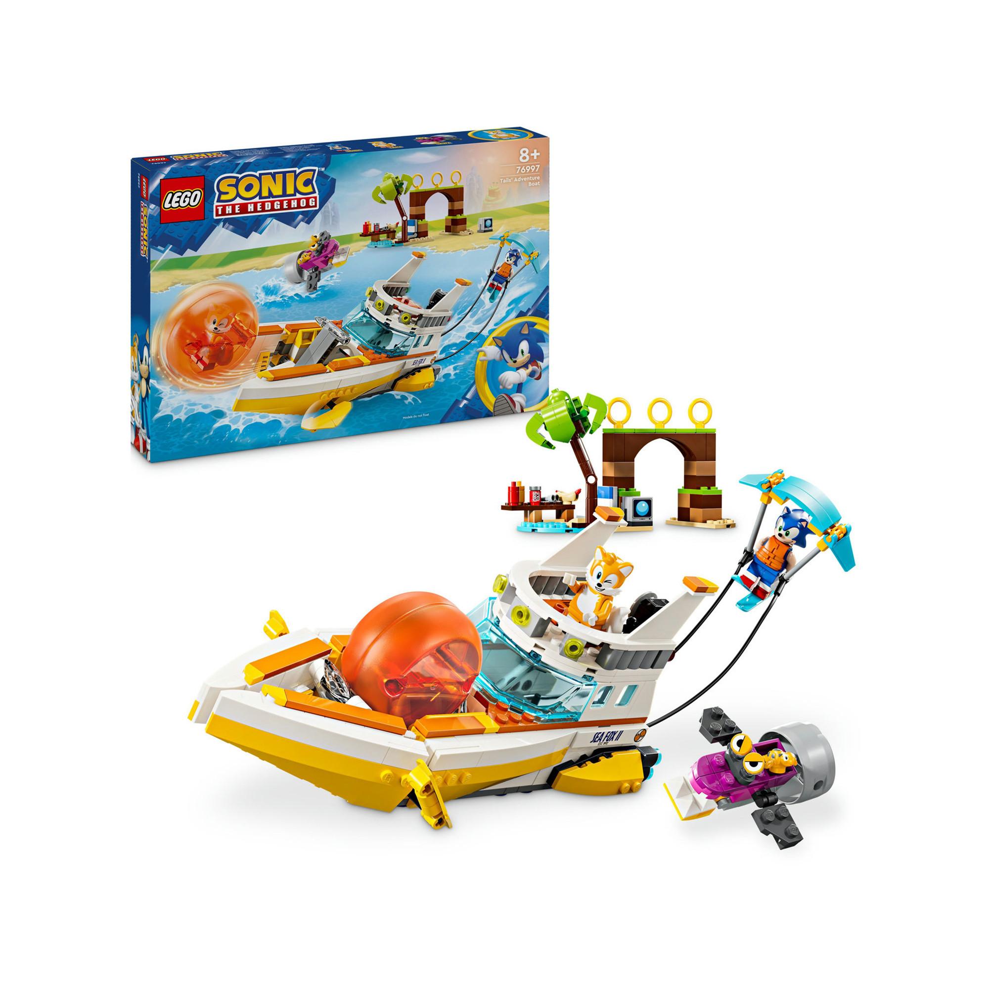 LEGO®  76997 Le bateau d’aventures de Tails 