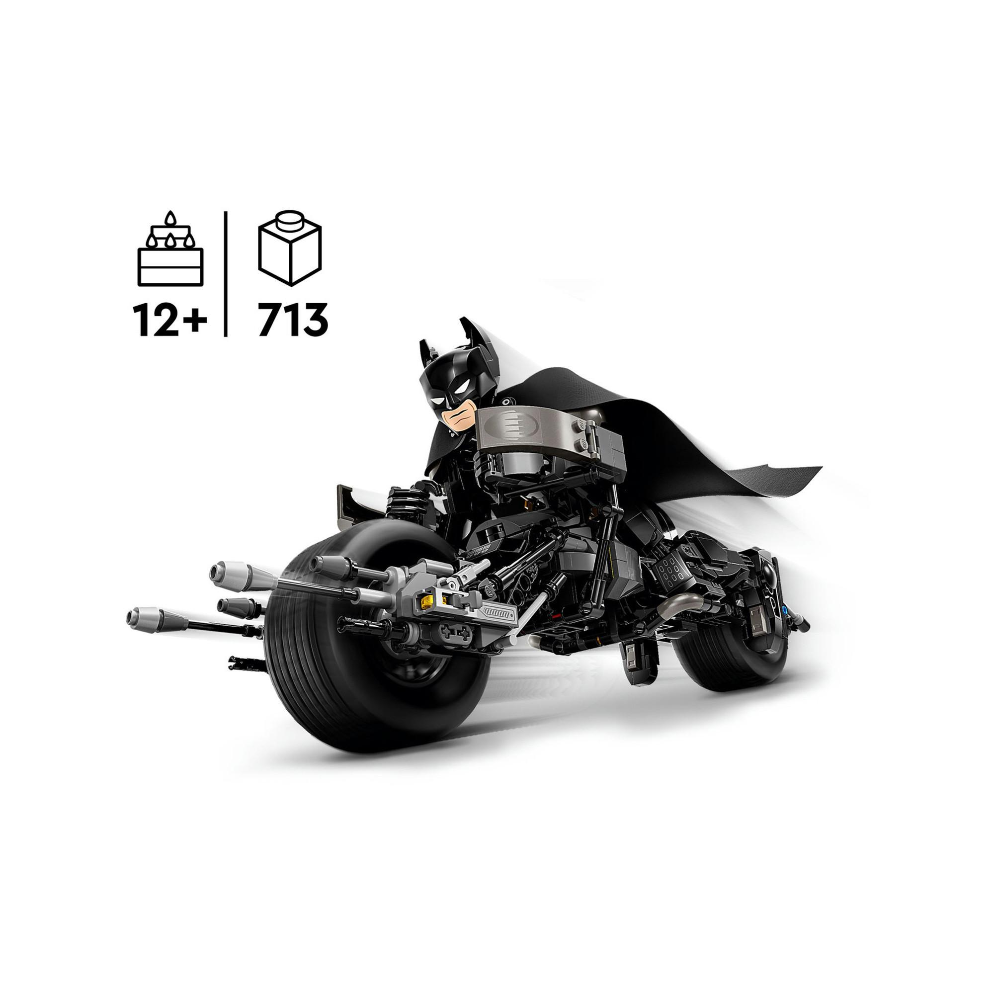 LEGO®  76273 La figurine de Batman™ à construire et la moto Bat-Pod 