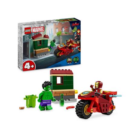 LEGO®  76287 Iron Man con moto e The Hulk 