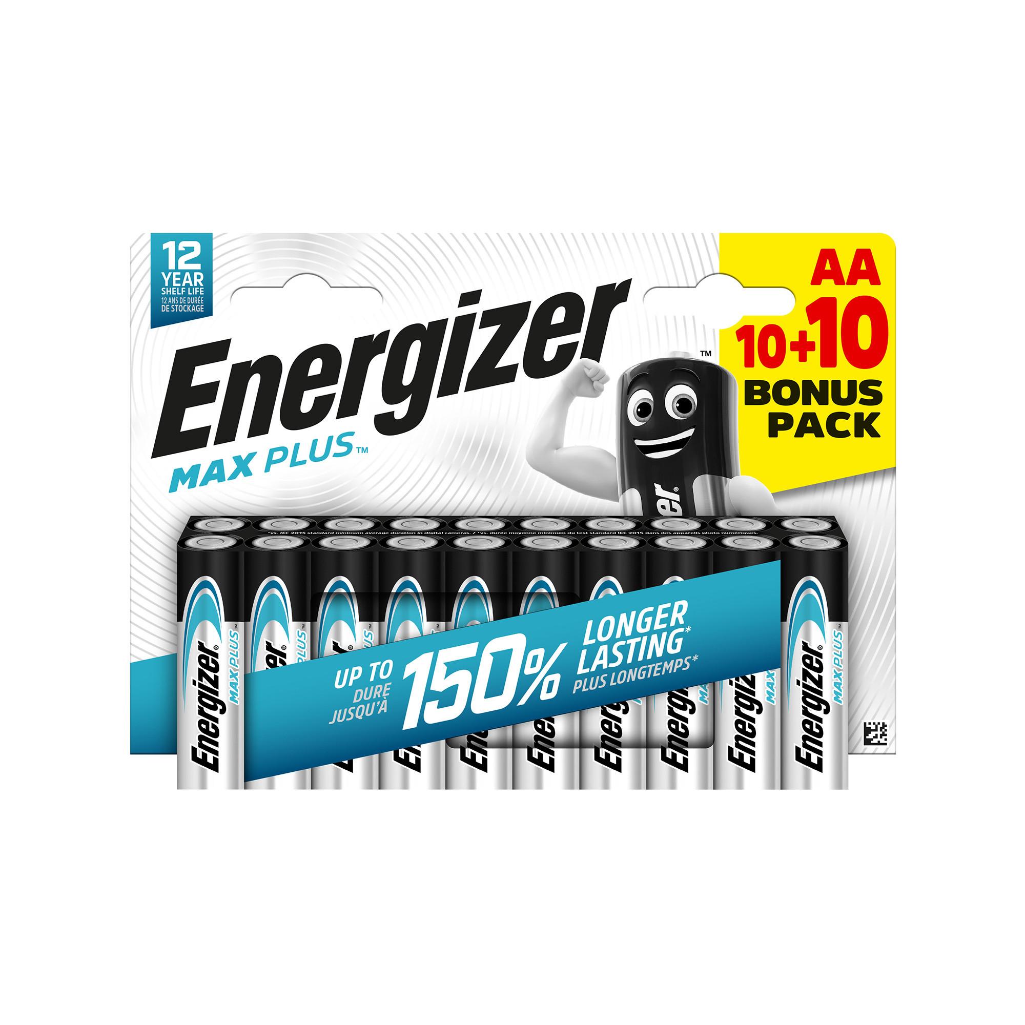 Energizer Max Plus Promopack 10+10 AA Max Plus Promopack 10+10 AA 