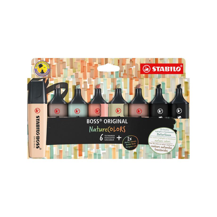 STABILO Set evidenziatori BOSS NatureColors 8er 