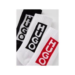 HUGO 3P QS BACK LABEL CC Lot de 3 paires de chaussettes, hauteur mollet 