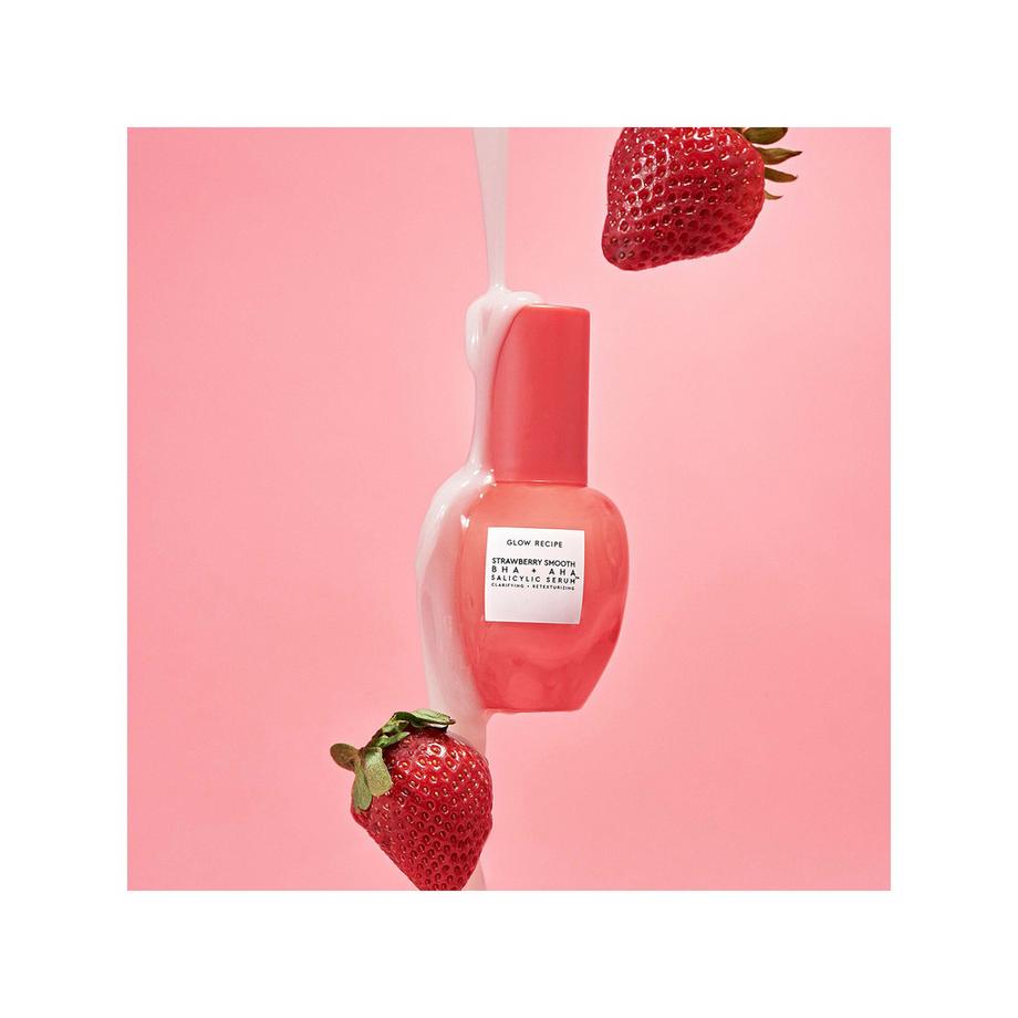 Glow Recipe Strawberry Smooth - Siero illuminante con acido salicilico, AHA e BHA  