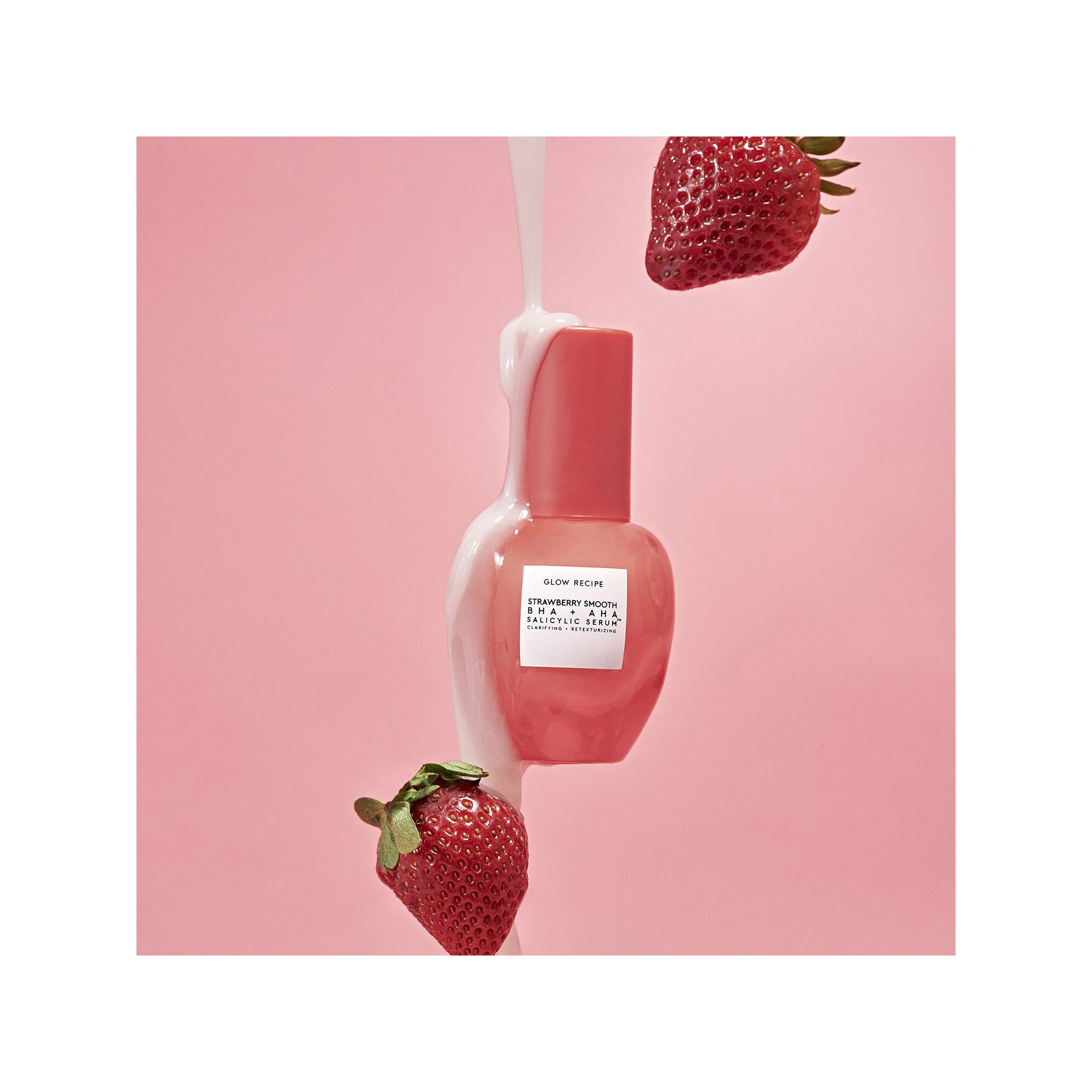Glow Recipe Strawberry Smooth - Siero illuminante con acido salicilico, AHA e BHA  