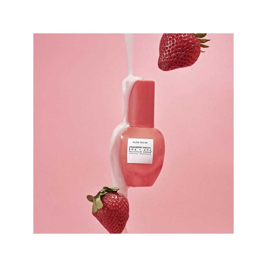 Glow Recipe Strawberry Smooth - Siero illuminante con acido salicilico, AHA e BHA  