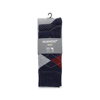 Manor Man  Lot de 2 paires de chaussettes, hauteur mollet 