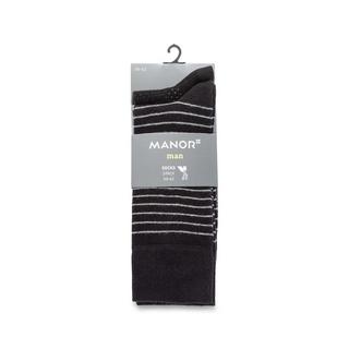 Manor Man  Lot de 2 paires de chaussettes, hauteur mollet 