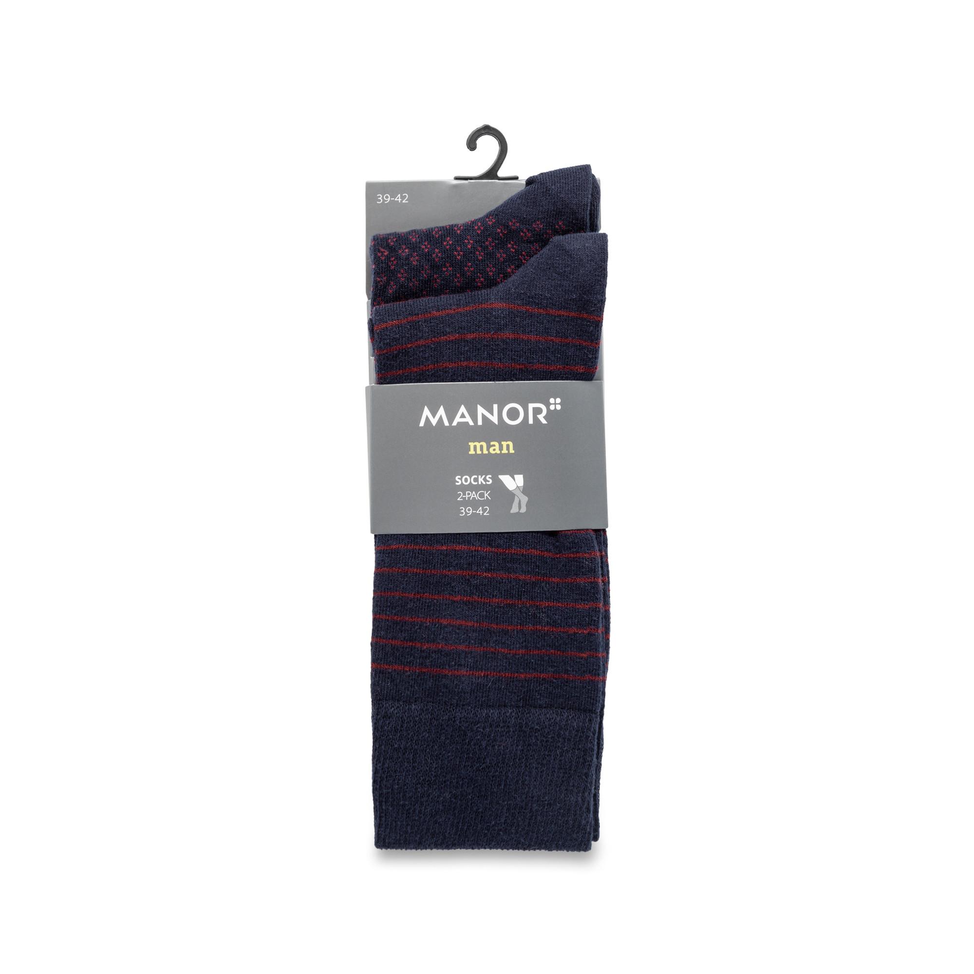 Manor Man  Duopack, wadenlange Socken 