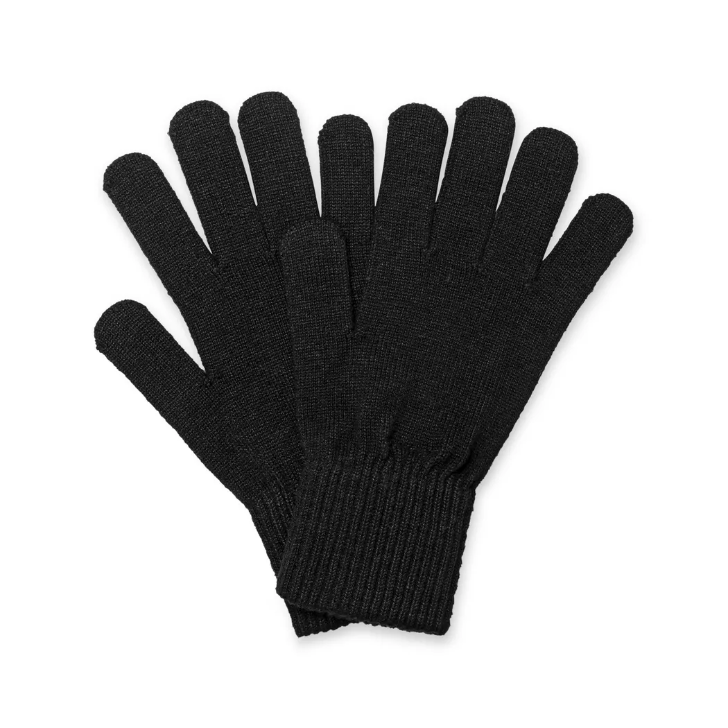 Manor Woman Knitted Gloves Black Onesize